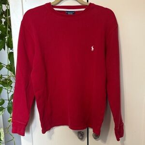 Polo Ralph Lauren Red Thermal Top